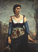  Jean Baptiste Camille  Corot Agostina2 China oil painting reproduction